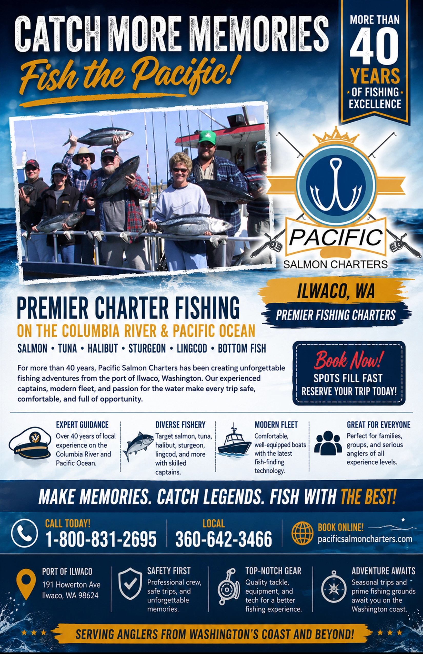 Pacific Salmon Charters advertisement