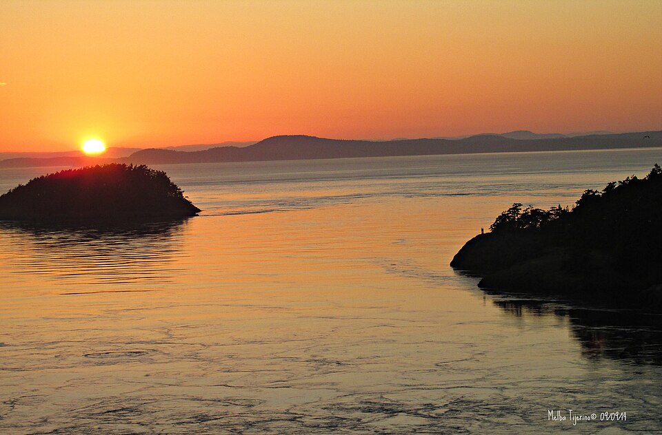 Sunset at Deception Pass, WA. — Island County, Washington